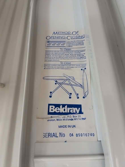 Photo of free Ironing Board, Vintage Made in Britain (Earwig Corner BN7) #3