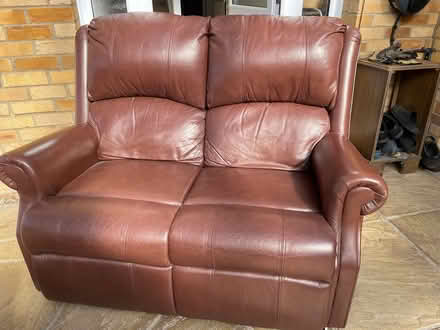 Photo of free Leather chair & settee (Hethersett, NR9) #2