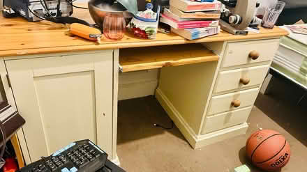 Photo of free Very strong solid pine desk (Twickenham TW1) #1
