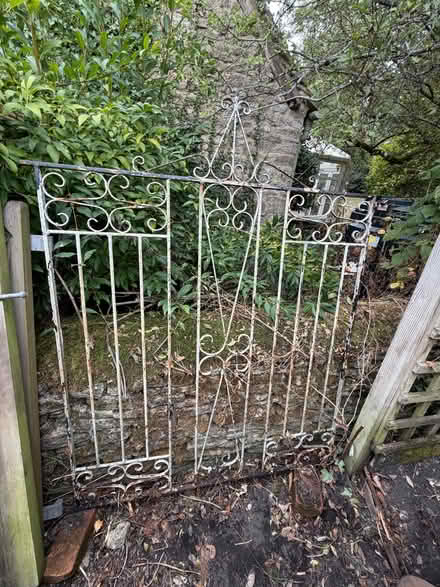 Photo of free 2 similar wrought iron garden gates (Westwell OX18) #1