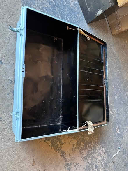 Photo of free Large metal trunk painted pale blue (Temple Guiting GL54) #2