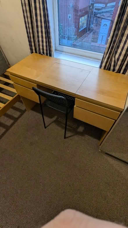 Photo of free Wooden (vanity) desk (Rusholme M14) #1