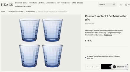 Photo of free Six Duralex Prisme blue tumblers 200ml approx (Arborfield Garrison RG2) #3