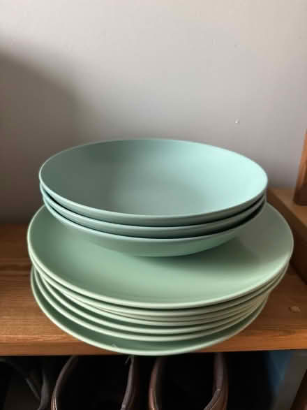 Photo of free Mint coloured crockery (Hackney Central, E8) #1