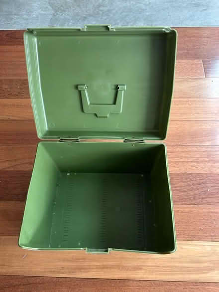 Photo of free Plastic file box (Menlo Park) #2