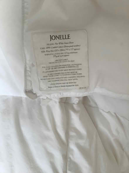 Photo of free Kingsize goose down filled duvet (Corstorphine EH12) #2