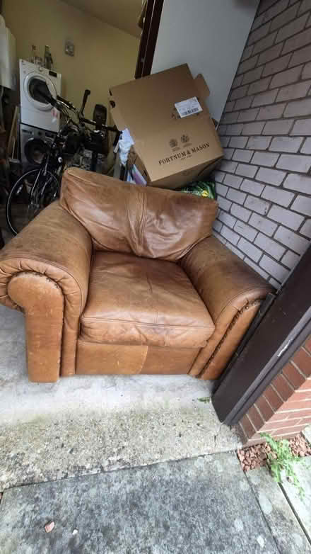 Photo of free Leather armchair (Bonnyrigg EH19) #1