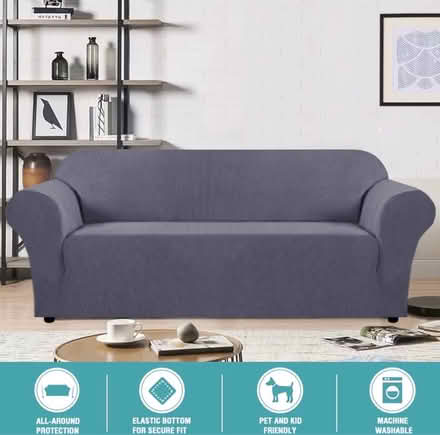 Photo of free Sofa cover grey (Oval SW9) #2