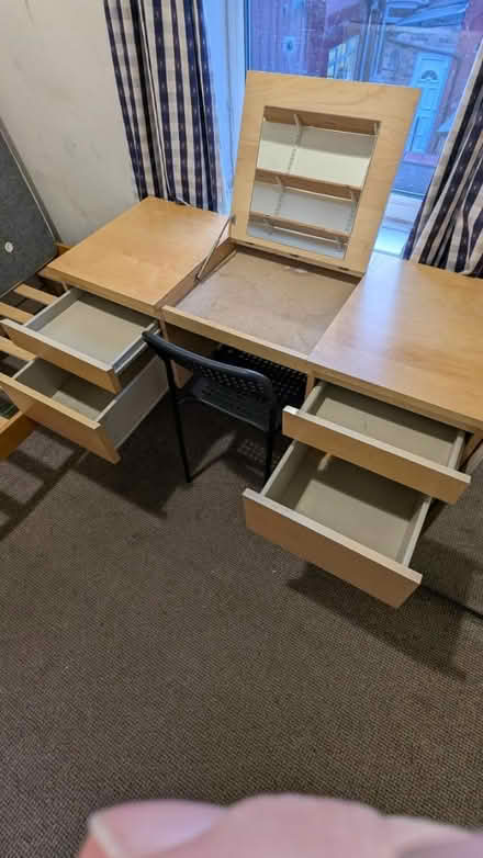 Photo of free Wooden (vanity) desk (Rusholme M14) #3