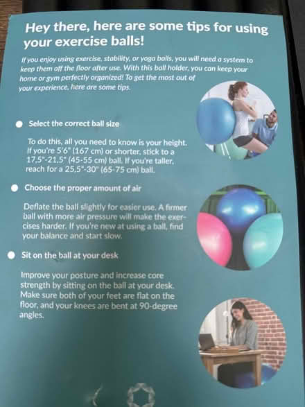Photo of free Excercise Ball Holder - no bolts (Weybridge) #3