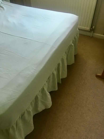 Photo of free Valance sheet for double bed - pale green (Woodhall Park SN2) #1