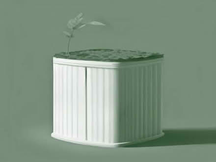 Photo of compost bin, spare plants, bench (Hazlehead AB15) #1