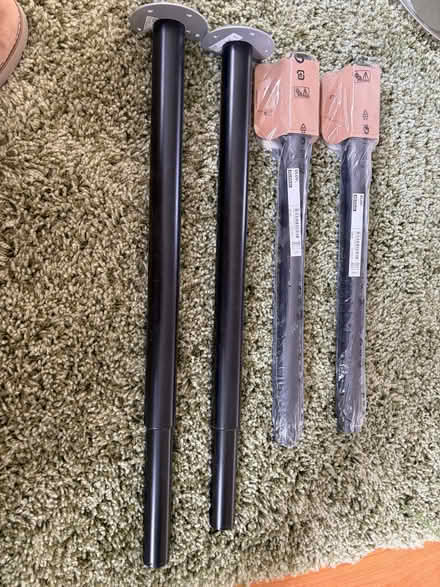 Photo of free 4x telescopic desk / table legs - adjustable (Hurstpierpoint BN6) #1