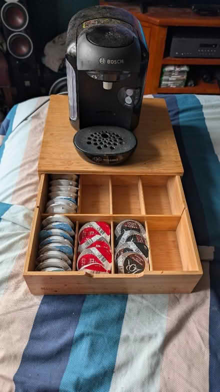 Photo of free Bosch Tassimo V2 with stand and pods (Twerton BA2) #1