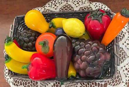 Photo of free Basket of glass fruit (Edgewater) #1