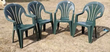 Photo of free Garden chairs - Plastic. Four (Hitchin, SG4) #1
