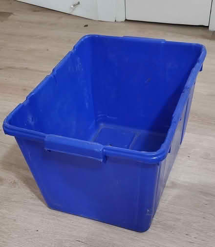 Photo of free Blue Recycling Tote (Park ave.) #1
