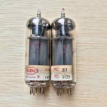 Photo of free 2 x Ruby Tubes EL84C gtr amp valves (Oxton, Birkenhead CH43) #1