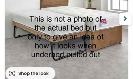 Photo of free Single Divan bed with another single trundle bed (Surbiton KT6) #4