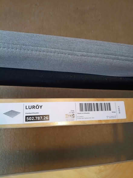 Photo of free IKEA double bed frame and headboard (Aldcliffe LA1) #2