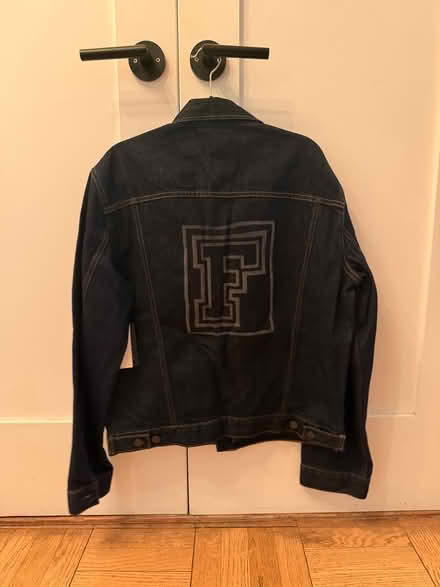 Photo of free Gap denim jacket with Fordham “F” (Upper East Side) #2
