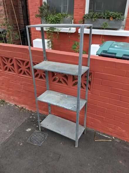 Photo of free Outdoor metal shelves IKEA (South Tottenham N15) #1