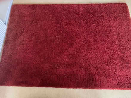 Photo of free Two Red Rugs 225cm x 160cm (90" x 64") - Will split (Stalybridge SK15) #1
