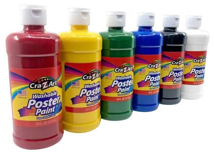Photo of Poster paint and A3/A4 white card (Aldershot GU12) #2