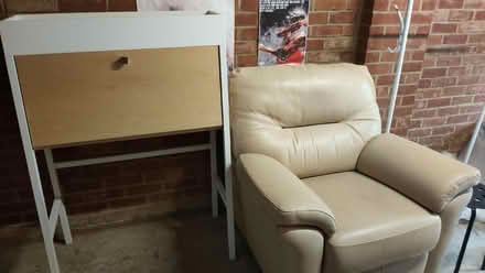 Photo of free White chair and desk (Colchester CO1) #1