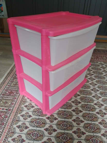 Photo of free Plastic chest of 3 drawers (Sudbury CO10) #1