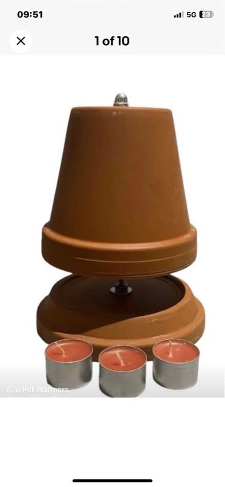 Photo of free Terracotta candle lamp (California IP3) #1