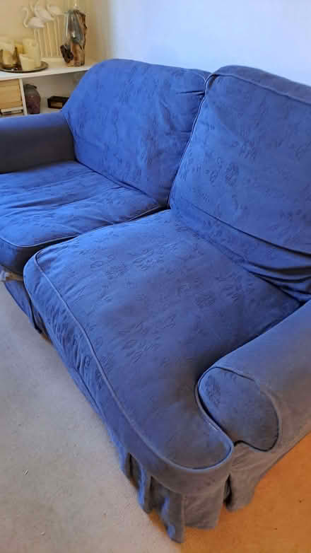 Photo of free Sofa bed. Metal mechanism. Loose covers. (Sherrard's Green WR14) #1