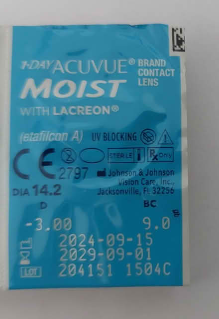 Photo of free Single use contact lenses - Lot 2 (Belfast BT11) #2