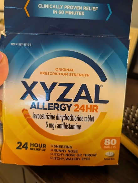 Photo of free Xyzal (63rd& main, DG) #1