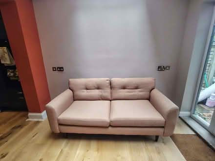 Photo of free Peach 2 seater sofa French Connection (Castle MK40) #2
