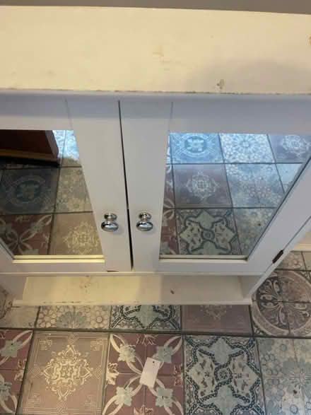 Photo of free White wooden Bathroom cabinet (Chester CH1) #2