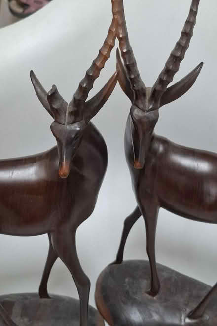 Photo of free Pair of Wooden Antelopes (repair) (Pin Green SG1) #1