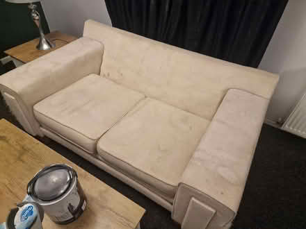 Photo of free Cream 2 seater sofa (Myerscough PR4) #1