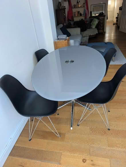 Photo of free Glass Topped Dining Room Table & Chairs (Clapham SW4) #1