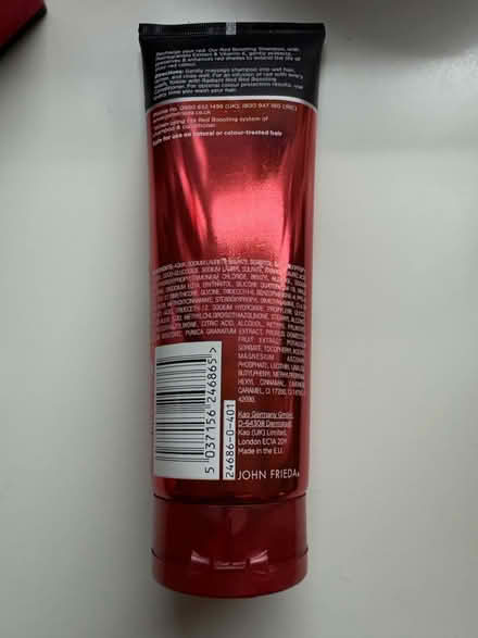 Photo of free John Frieda Radiant Red Shampoo (Union Street, Borough SE1) #2