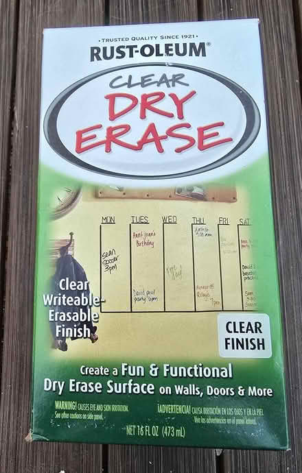 Photo of free Rustoleum clear dry erase paint (Bitter Lake) #1