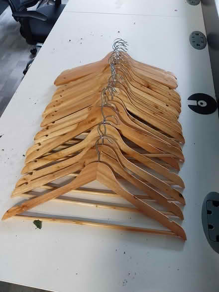 Photo of free Wooden coat hangers (city centre LS1) #1