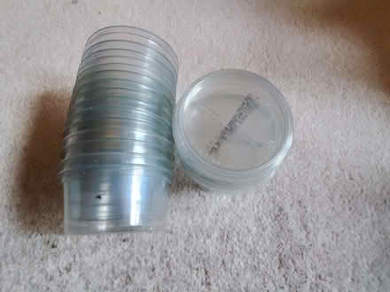 Photo of free washed humous pots with lids (Cricket Road OX4) #1