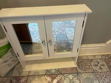 Photo of free White wooden Bathroom cabinet (Chester CH1) #1
