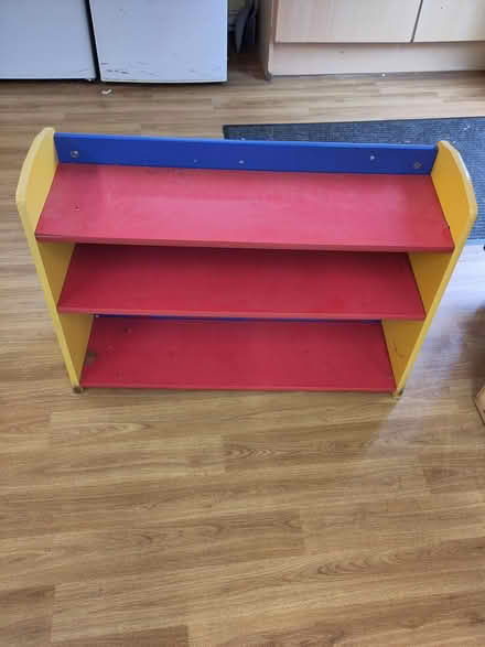 Photo of free Small colourful book shelf (Coberley) #1