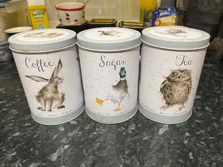 Photo of free Tea,coffee and sugar tins (Woodside CR0) #2