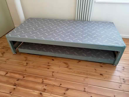 Photo of free Single Divan bed with another single trundle bed (Surbiton KT6) #1