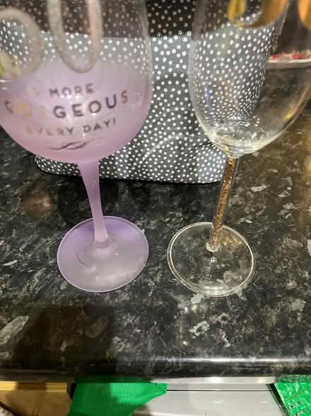 Photo of free Two 50th wine glasses (Woodside CR0) #4