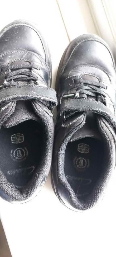 Photo of free Boys Clarks black school shoes 2F (Polegate BN26) #2