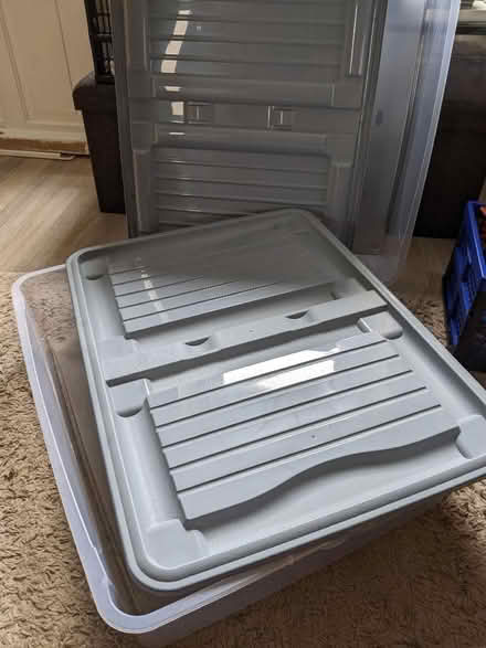 Photo of free 2 more plastic storage boxes (Freehold LA1) #1